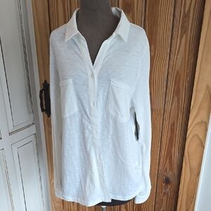 Thread & Supply Classic White Button-Down Shirt